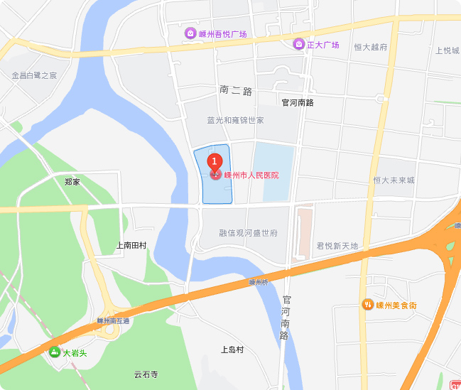 医院地理位置地图
